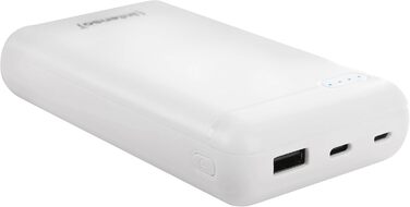 Powerbank Intenso XS20000 – 20000 mAh – Білий, USB-C, USB-A, microUSB – Швидка зарядка