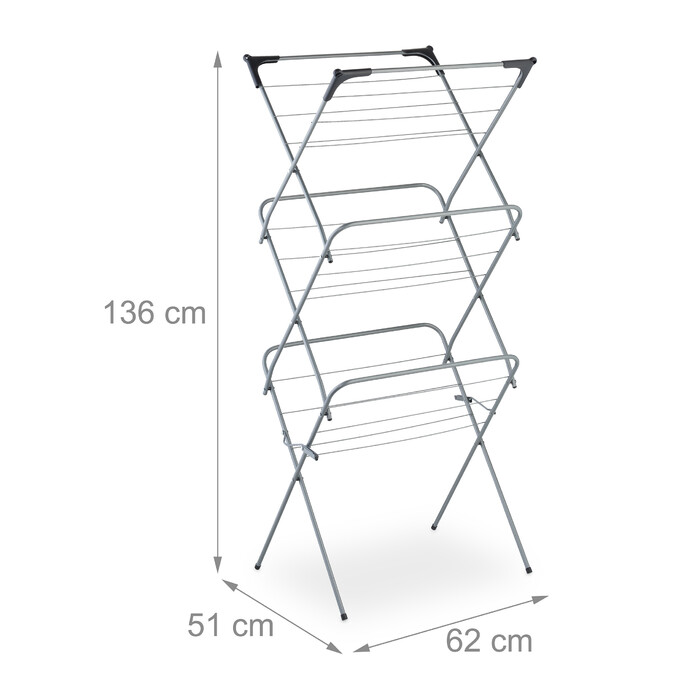 Relaxdays Folding Clothes Drying Rack