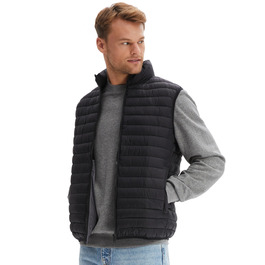 Чоловіча степкова жилетка Morgenstern для активного відпочинку, тепла зимова жилетка з штучним пухом, чорна, XL