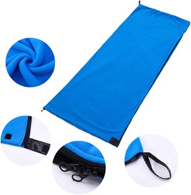 GIJMZY Sleeping Bag Fleece Sleeping Bag for Outdoor Use, Sleeping Bag with Inner Lining, equipped with ultralight camping, hiking, climbing, essential for warmth