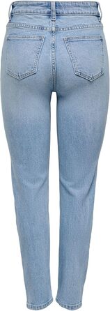 Жіночі джинси прямого крою ONLY ONLEMILY Hohe Taille, світло-синій денім, 26W 34L