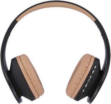 Бездротові навушники PowerLocus Over Ear Bluetooth з мікрофоном (Чорний/Коричневий)