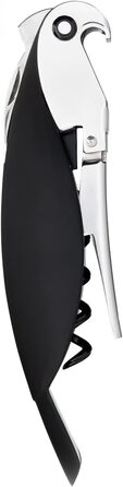 Alessi Parrot Sommelier Corkscrew - Aluminum & PC, Black - 12x8x30cm