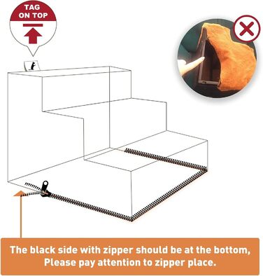 NAMSAN Dog Stairs 3-Step Pet Ladder, Easy Assembly, Cat Stairs with Washable Cover for Sofa, 42 x 40 x 31cm (Brown)
