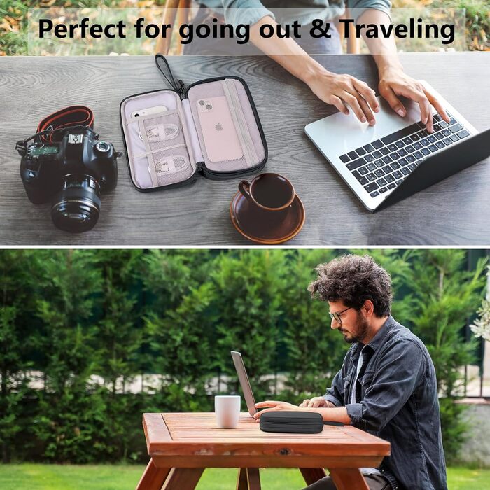 Органайзер для подорожей DDgro Elektronik, водонепроникна сумка для аксесуарів, чорний, розмір L