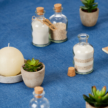 Relaxdays Decorative Glass Set with Cork Stoppers