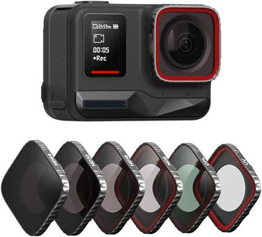 Фільтри для Insta360 Ace Pro: CPL, UV, ND (4, 8, 16, 32), ND4-PL, ND8-PL, ND16-PL, ND32-PL, комплект для екшн-камери, водонепроникний магнітний дизайн