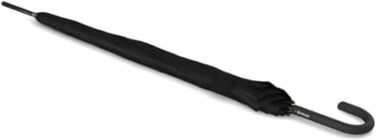 Knirps T.760 Stick Automatic Umbrella with Curved Handle – Windproof Travel Stick Umbrella with Automatic Open Button – Umbrella for Adults – 105 cm Diameter Stick Umbrella Black