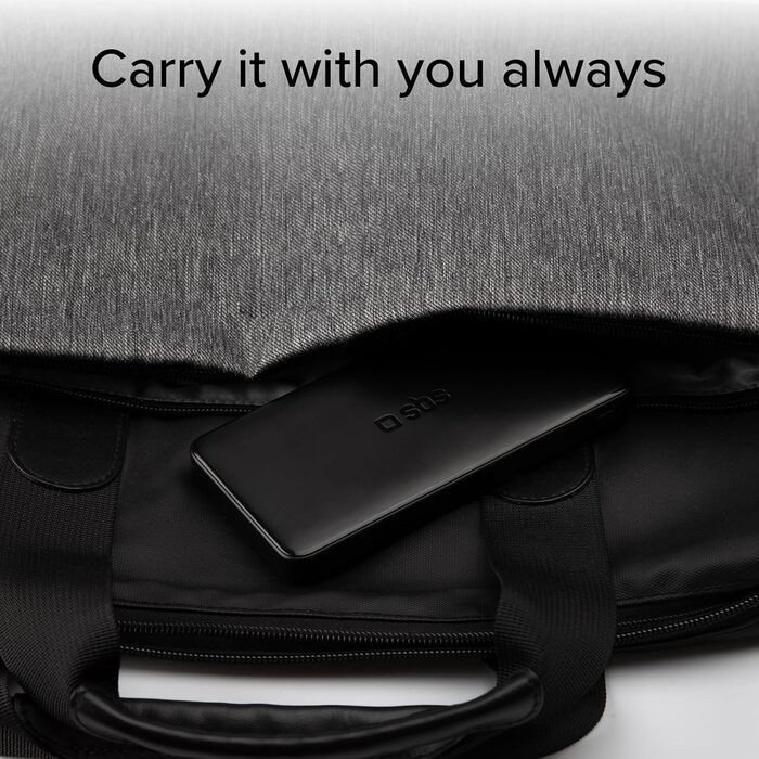 Power Bank SBS Slim 20000 mAh 100W з LCD-дисплеєм: зарядка для Apple, Samsung, MacBook, iPad, планшетів та ноутбуків