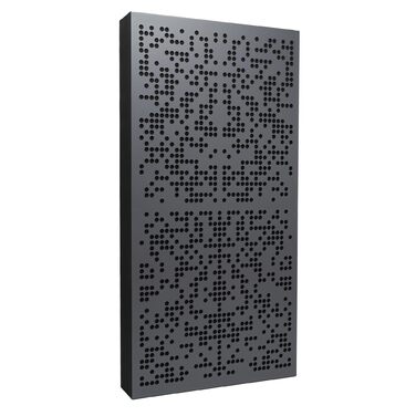 Акустична панель Bluetone Acoustics Binary AbFuser — поглинач та дифузор для звукоізоляції студії, домашнього кінотеатру та вітальні, 100x50x5 см, антрацит