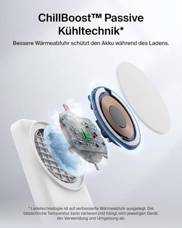 Зарядна станція Belkin UltraCharge 3 в 1 з Qi2.2, 25W, сумісна з MagSafe, для iPhone, Apple Watch, AirPods, Pixel, з адаптером 45W