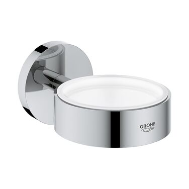 Тримач для склянки або мильниці Grohe Essentials Cube, круглий, окремий