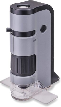 Мікроскоп Carson MicroFlip 100x-250x з адаптером для смартфона для фото та відео (MP-250), упаковка з 4 шт.