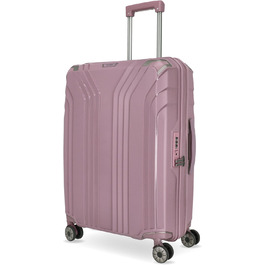 Чемодан Travelite ELVAA Rosé 66 см, 72-77 л, з TSA замком та розширюваною внутрішньою частиною
