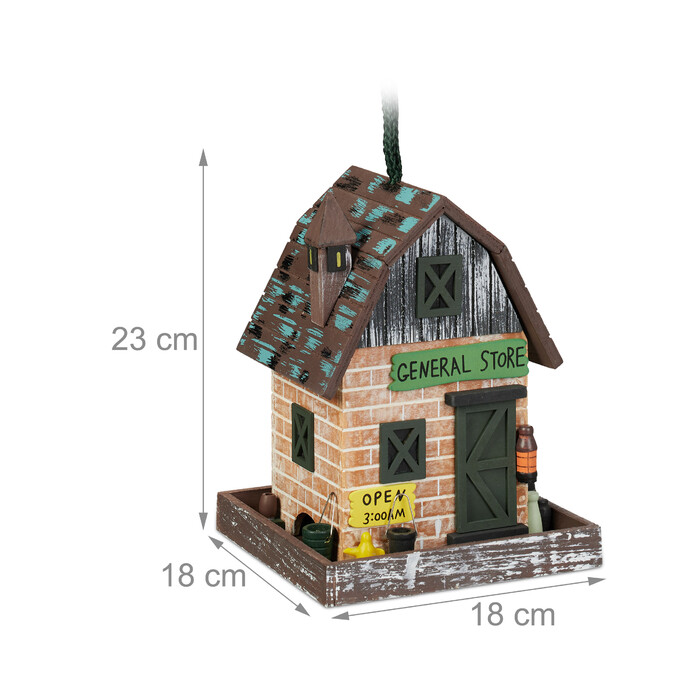 Relaxdays Decorative Birdhouse, Store Design