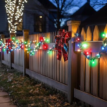 LED гірлянда для декорування приміщень та вулиці, 100 м, 800 LED, 8 режимів, таймер, пам'ять, тепле світло. Підходить для ялинки, вечірки, весілля, саду, балкону.