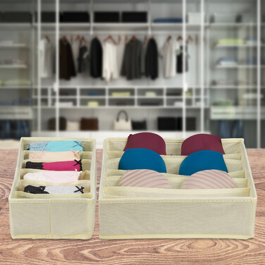 Relaxdays 4-Piece Underwear Organizer Set
