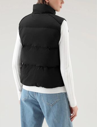 Жіноча жилетка Fengbay Reitweste: безрукавна, з коміром-стійкою, легка, стьобана, з утеплювачем, для осені та зими, чорна, розмір M