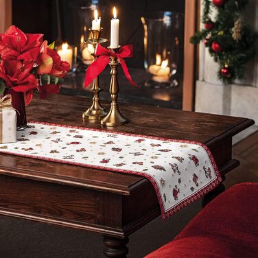 Villeroy & Boch – Toy's Delight Gobelin Table Runner Christmas, Multicolor, Machine Washable, Festive Christmas Table Runner, Christmas Tablecloth Runner, Placemat, Cotton/Polyester