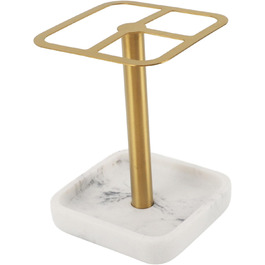 Bathroom Toothbrush Holder, 304 Stainless Steel, 3-Slot Bathroom Toothbrush Holder, Space-Saving Toothpaste Organizer (Gold)