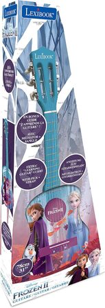 Гітара Lexibook Akustikgitarre K2200 Disney Frozen - дерев'яна, 36'', з навчальною інструкцією та чохлом