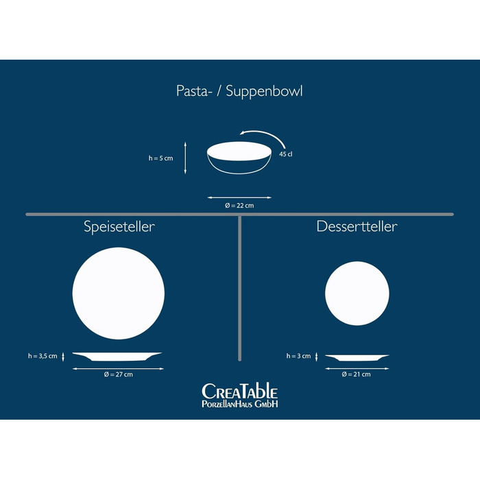 CreaTable MANDALA GOLD: 16-частинний набір посуду з каменю, чорний/золотий, для посудомийної машини та мікрохвильової печі