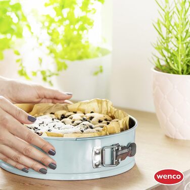 Форма для випічки Wenco Premium Mini-Springform, кругла, Ø 18 см, з антипригарним покриттям, з вуглецевої сталі, м'ятно-зелена (версія 2022)