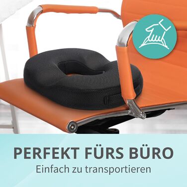 Ортопедичний кільцеподібний подушка для сидіння riijk з охолоджуючим гелем та піною Memory Foam для підтримки куприка та інтимної зони