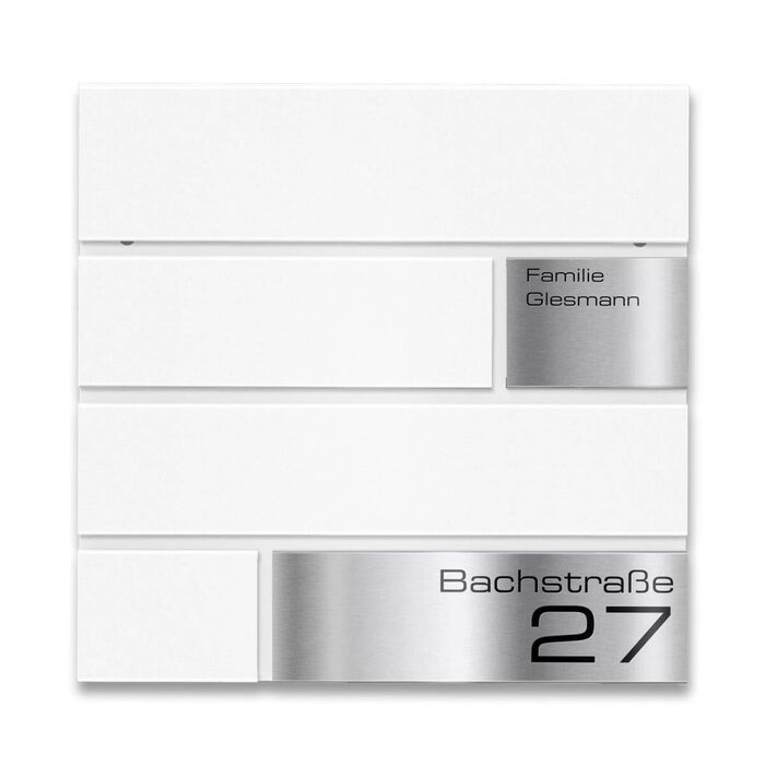 Поштова скринька Metzler G антрацит RAL 7016, з гравіюванням та табличкою з нержавіючої сталі, настінна, 37x37x10.5 см