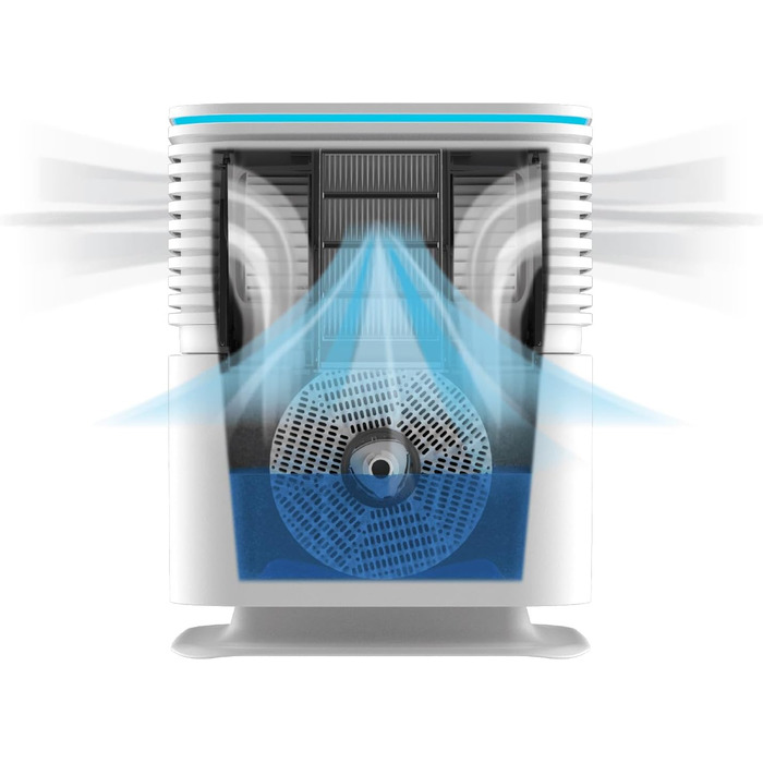 Повітряочисник та зволожувач Venta AW735 Hybrid: 6 л, 350 мл/год, H13, активне вугілля, керування через додаток, 50 м²/125 м²