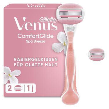 Жіноча бритва Gillette Venus ComfortGlide Spa Breeze з увлажняючими подушечками, рожева, 1 шт.