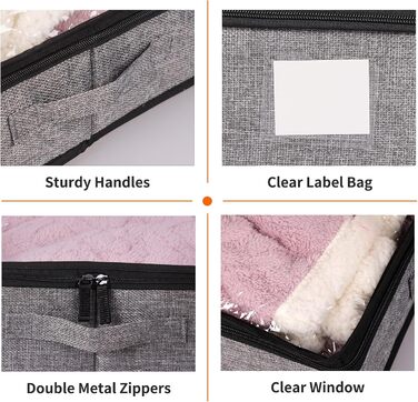 Органайзер для зберігання під ліжком Fixwal, 11 см, 2 шт.