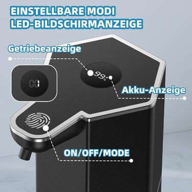 Автоматичний диспенсер для мила 350 мл з сенсором, USB-зарядка, 4 швидкості, водонепроникний IPX5 для кухні, ванної кімнати, офісу