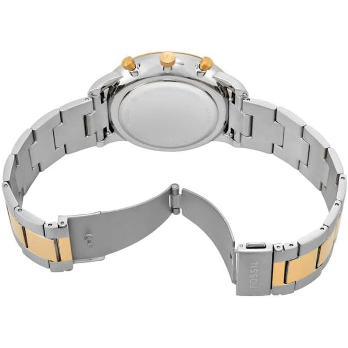 Годинник чоловічий Fossil Neutra Quartz Chronograph з браслетом з нержавіючої сталі (золото-срібло)