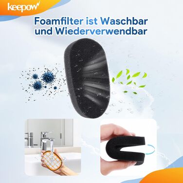 Набір фільтрів Keepow для пилососа Philips SpeedPro Max Aqua, мийні (3 шт.)