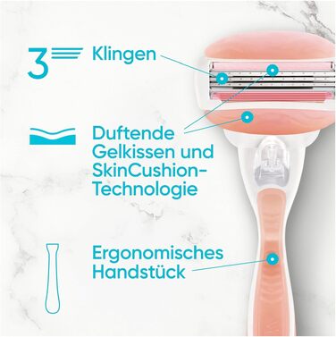 Жіночі бритви Gillette Venus Comfortglide Spa Breeze, рожеві, 12 змінних касет