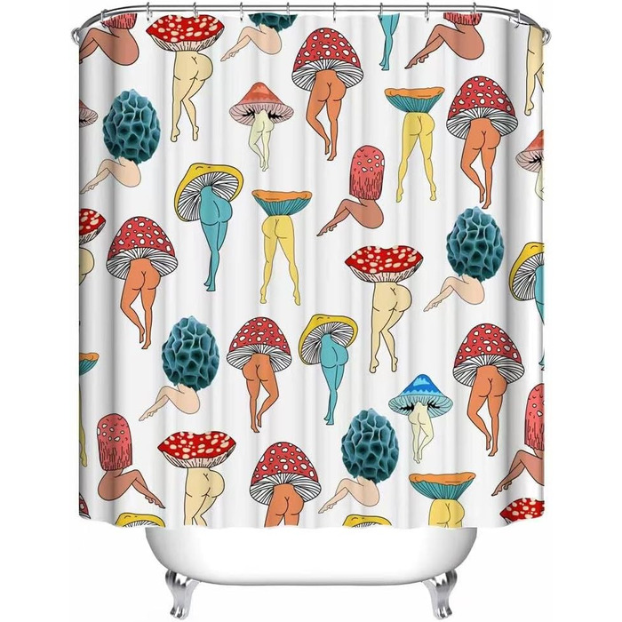 Штора для душу Boho-style у стилі фермерського будинку, біла, 180x180 см, з 12 гачками, геометричний дизайн, набір для ванної кімнати