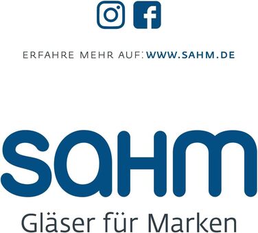 Sahm Bristol келихи для пива 0.3 л (6 шт) - келихи-тульпи - набір келихів для пива - придатні для миття в посудомийній машині - ідеальні для пива Pils та Craft Beer