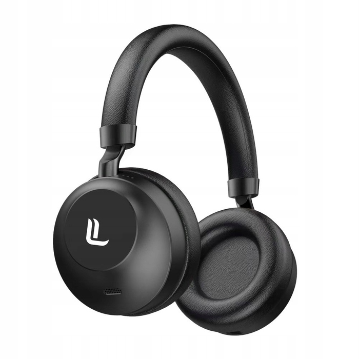 Бездротові накладні Bluetooth-навушники Laudberg H1B, чорні, з ANC та кейсом