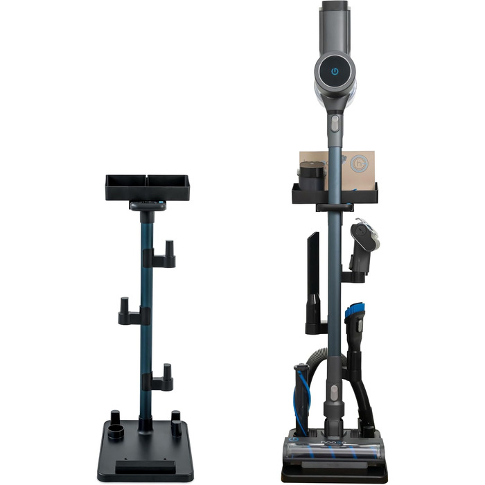 hoogo orga-nicer ST007 | Universal Stand Holder for Cordless Vacuum Cleaners with Suction Tubes from 32-46 mm Ø | Easy Assembly without Drilling | Stand Floor Stand Battery Stick Vacuum Accessories
