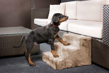 Karlie Easy Step Dog Staircase: L: 43 cm W: 41 cm H: 29 cm beige