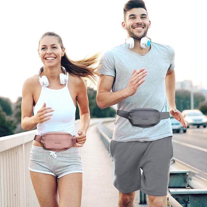 Спортивна поясна сумка Bauchtasche E2-рожева: для прогулянок, подорожей та спорту