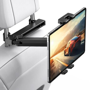 Тримач для планшета в авто TECKNET: універсальний, 360° обертання, для iPad, iPhone, Galaxy Tab, Switch (4.7-12.9