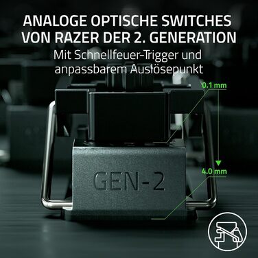 Клавіатура Razer Huntsman V3 Pro 60% - Механічна, Оптична, QWERTZ DE, Чорна