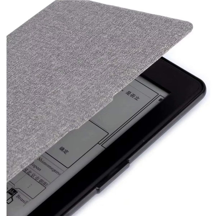 Чохол MOKASE для Kindle Paperwhite 5/6/7 (2012-2016), Cloth Grey, з функцією авто-вимикання