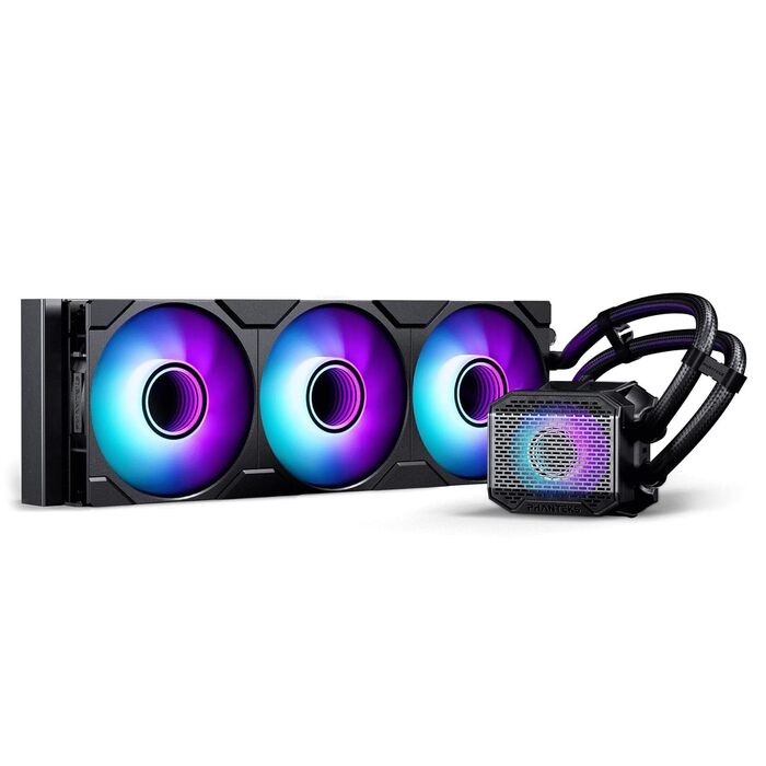 Phanteks Glacier One 360M25 Gen2: Система водяного охолодження AiO, 360 мм, 3 RGB вентилятори, тиха помпа 20 дБ, RGB-керування