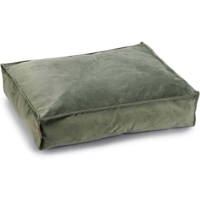 Подушка для собак Lotte Nalino, велюр, сіра, 70x55x15 см