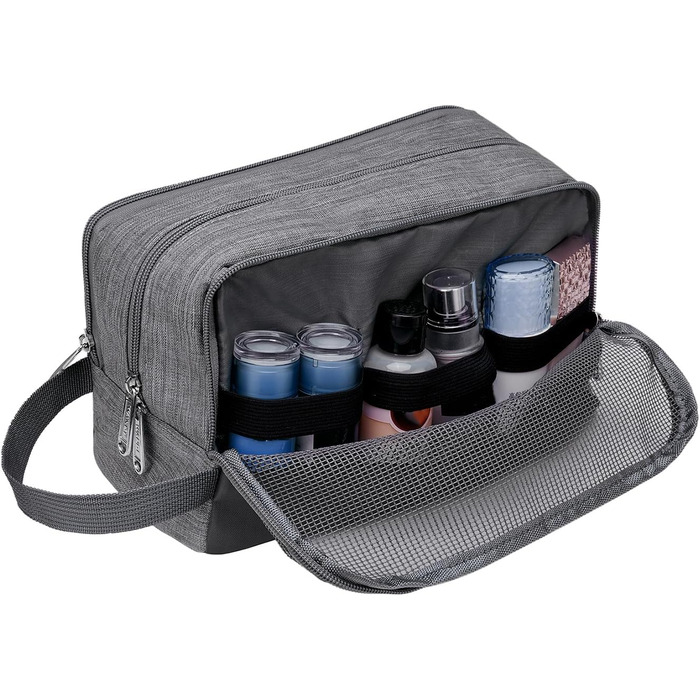 Чоловічий туалетний аксесуар WANDF для подорожей - Косметичка-органайзер для подорожей, Джинсовий сірий