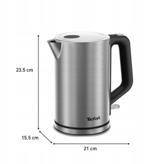 Електричний чайник Tefal KI513D10, 2200 Вт, 1,7 л, сріблястий/сірий