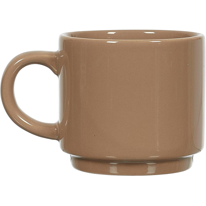 Набір келихів HOME DECO FACTORY KA0500 (4 шт.) з підставкою, кераміка, бежевий, коричневий, чорний, білий